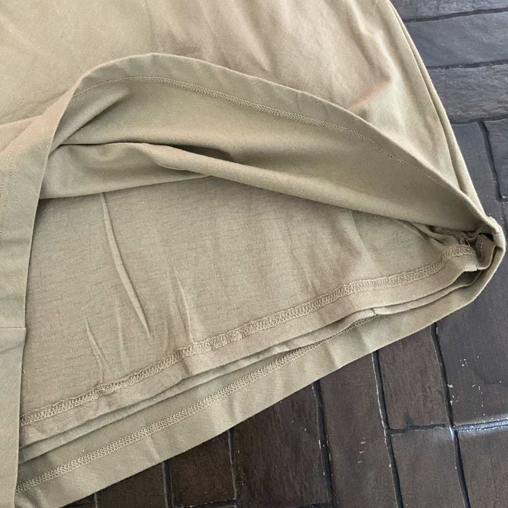 ATHLETA SHADOW OLIVE SLEEVELESS RUCHED BODYCON DELLA DRESS - Picture 8 of 8